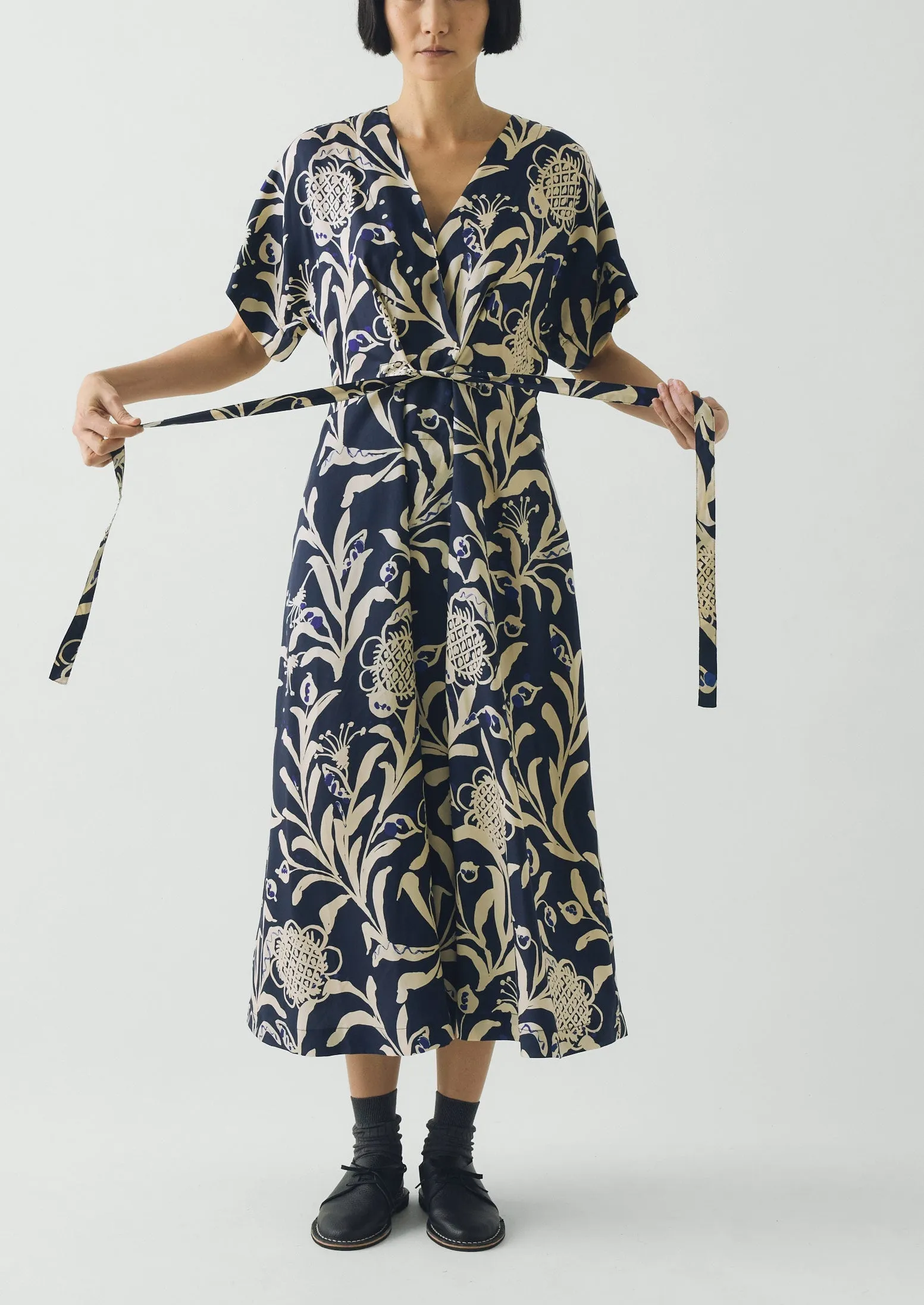 Crockery Print Dress | Smalt sold by TOAST product image thumbnail 3