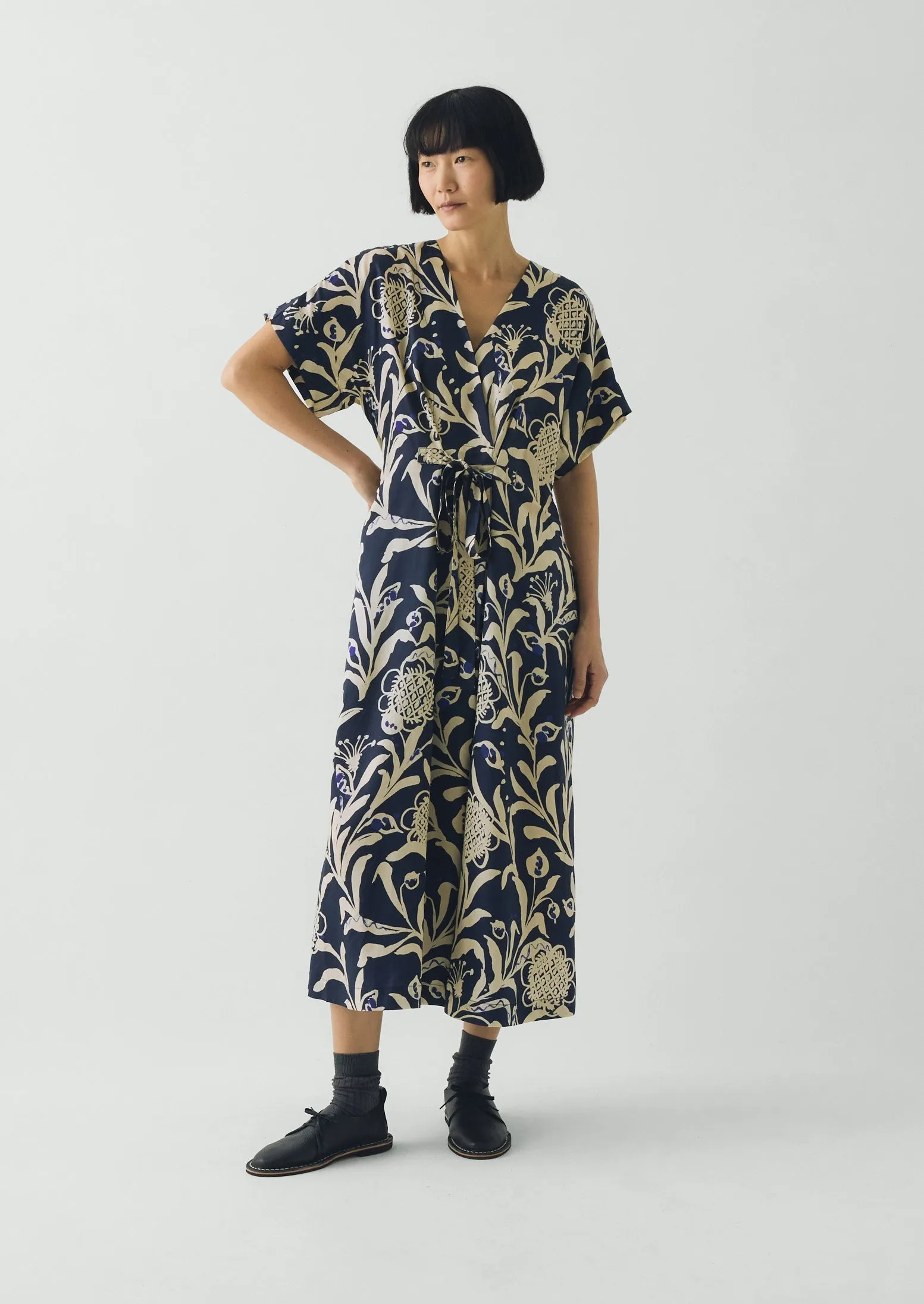 Crockery Print Dress | Smalt sold by TOAST product image thumbnail 2