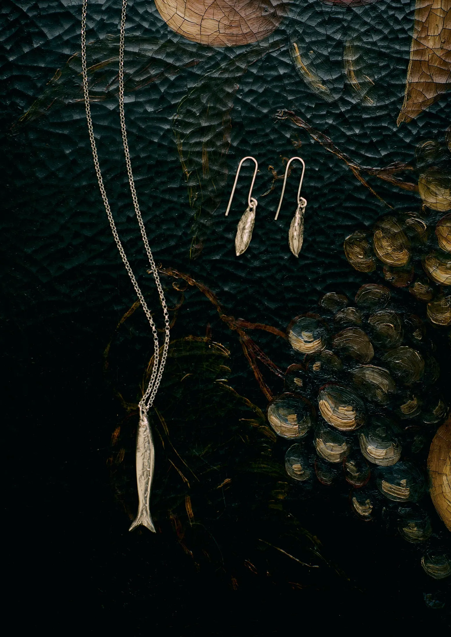 Alba Silver Fish Pendant Necklace | Silver sold by TOAST product image thumbnail 4