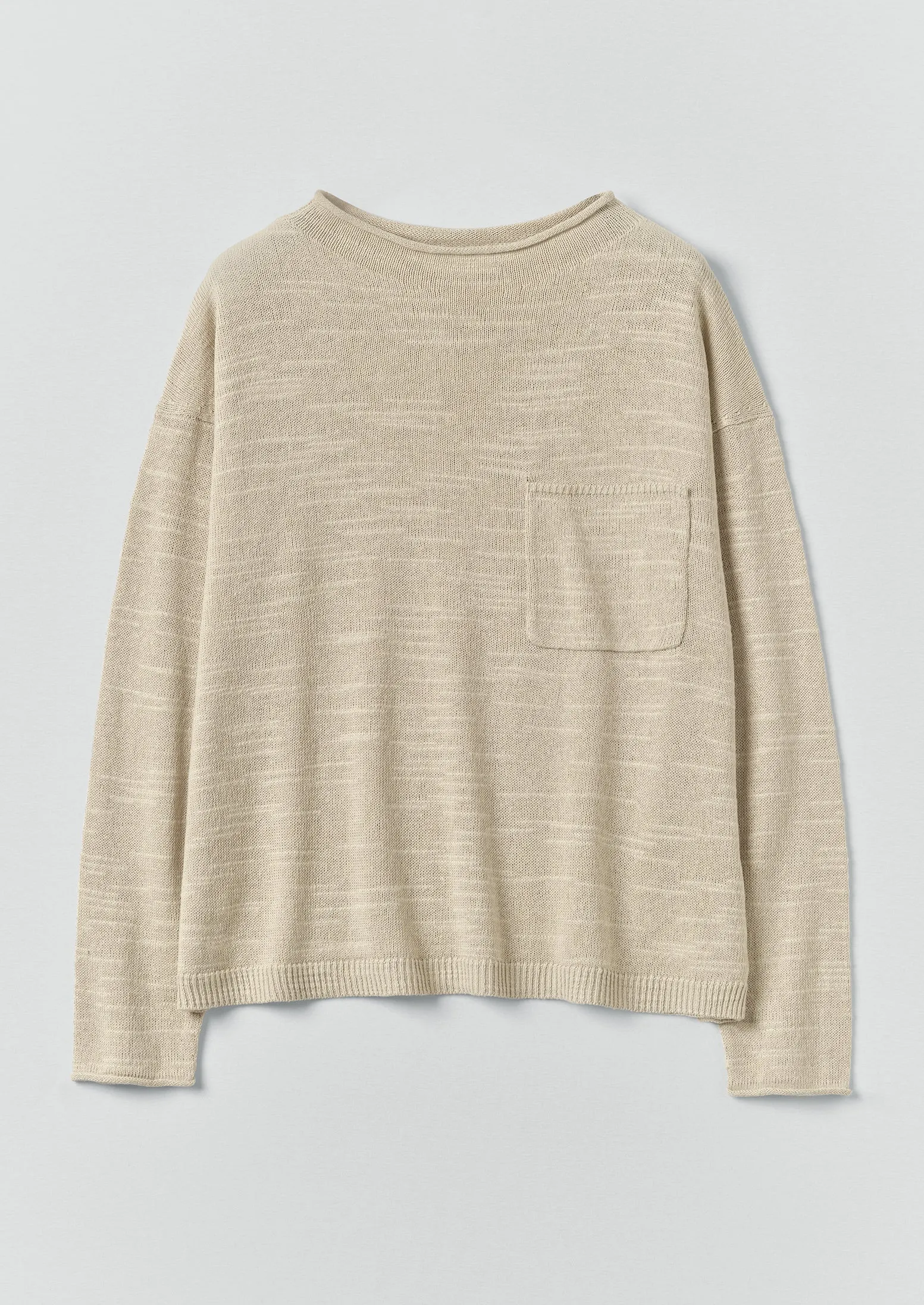 Linen Cotton Fine Knit Sweater | Parchment sold by TOAST