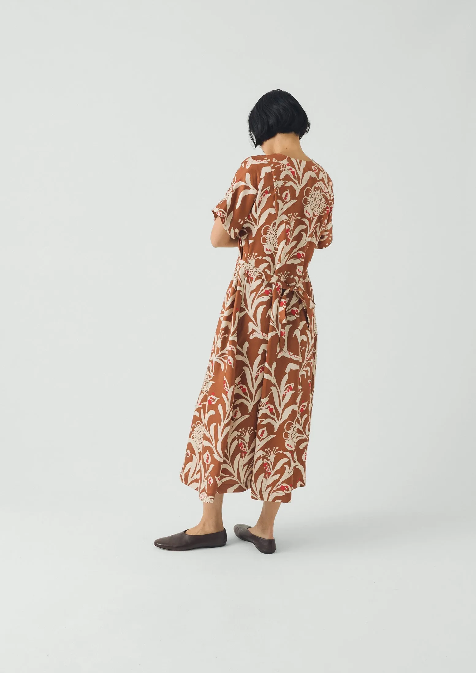 Crockery Print Dress | Cinnamon sold by TOAST product image thumbnail 4
