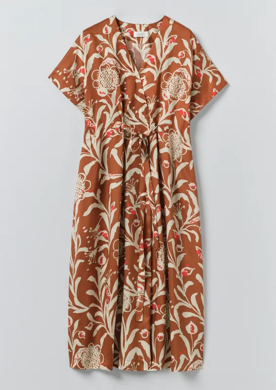 Crockery Print Dress | Cinnamon made by TOAST