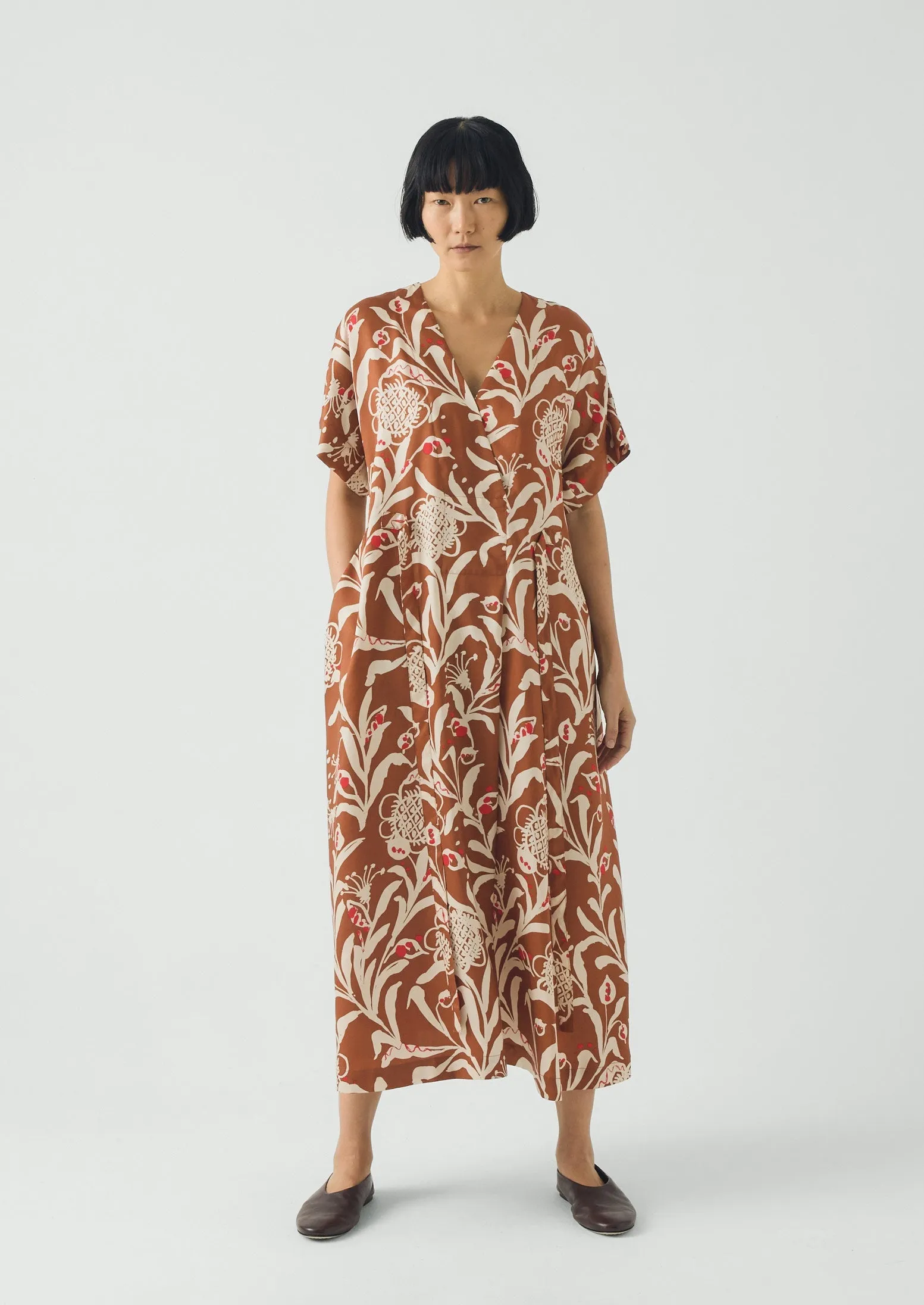 Crockery Print Dress | Cinnamon sold by TOAST product image thumbnail 5