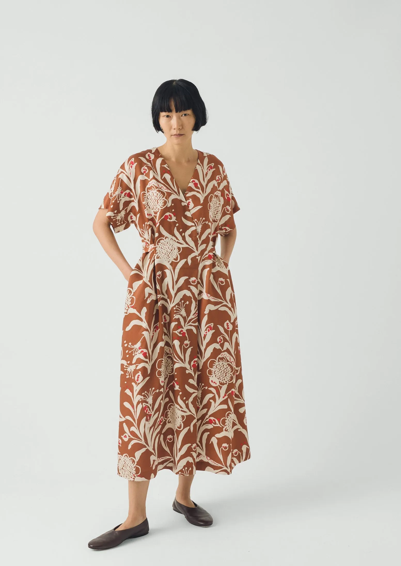 Crockery Print Dress | Cinnamon sold by TOAST product image thumbnail 2