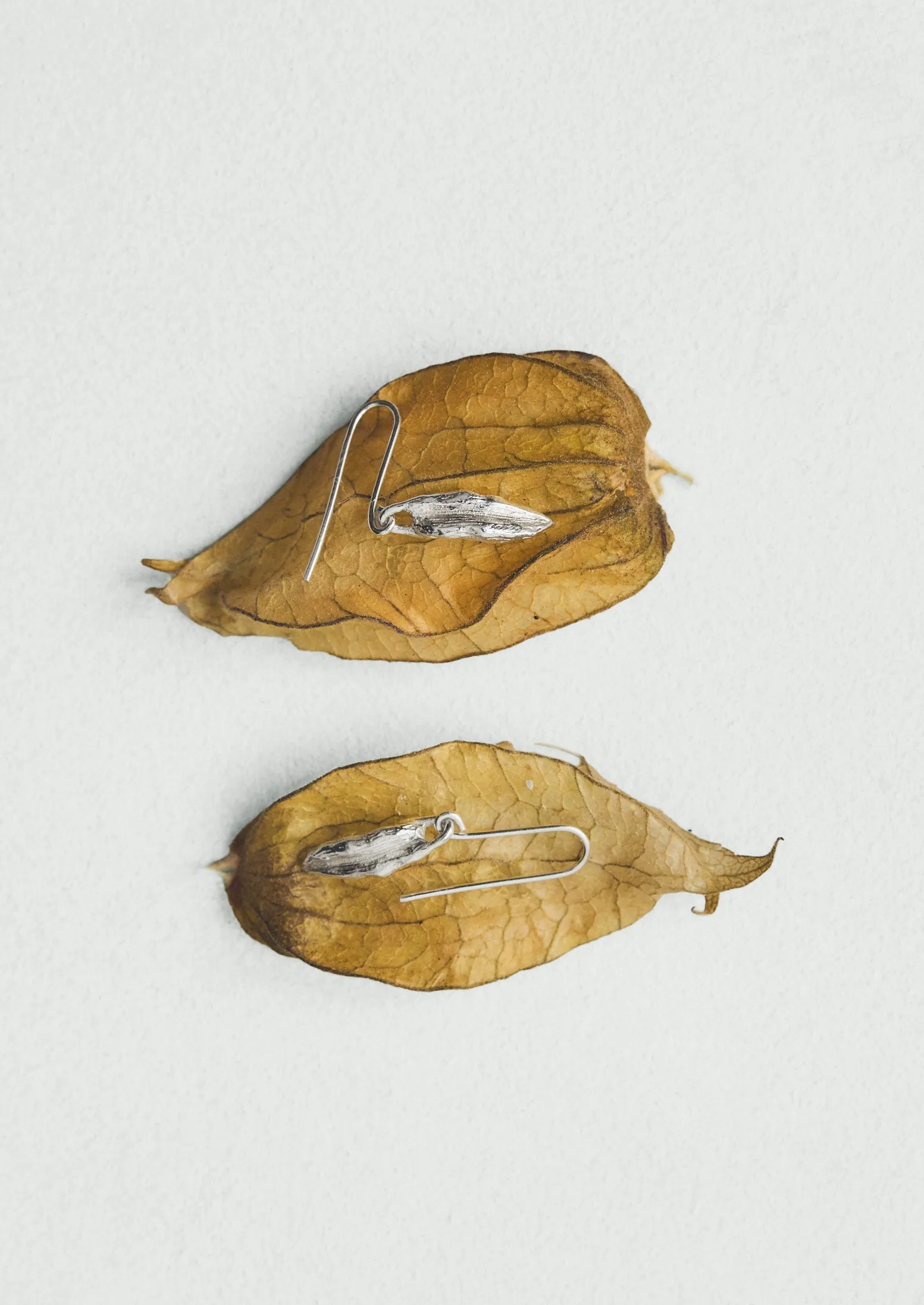 Alba Silver Cardamom Pod Earrings | Silver sold by TOAST