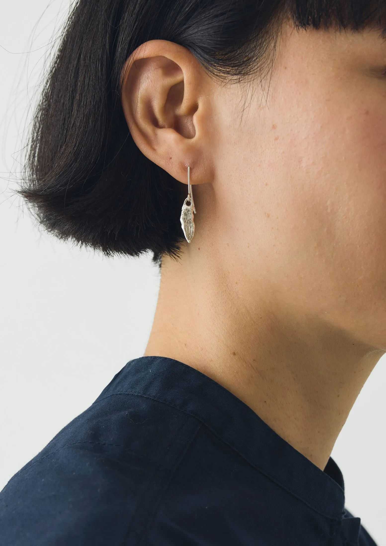 Alba Silver Cardamom Pod Earrings | Silver sold by TOAST product image thumbnail 2
