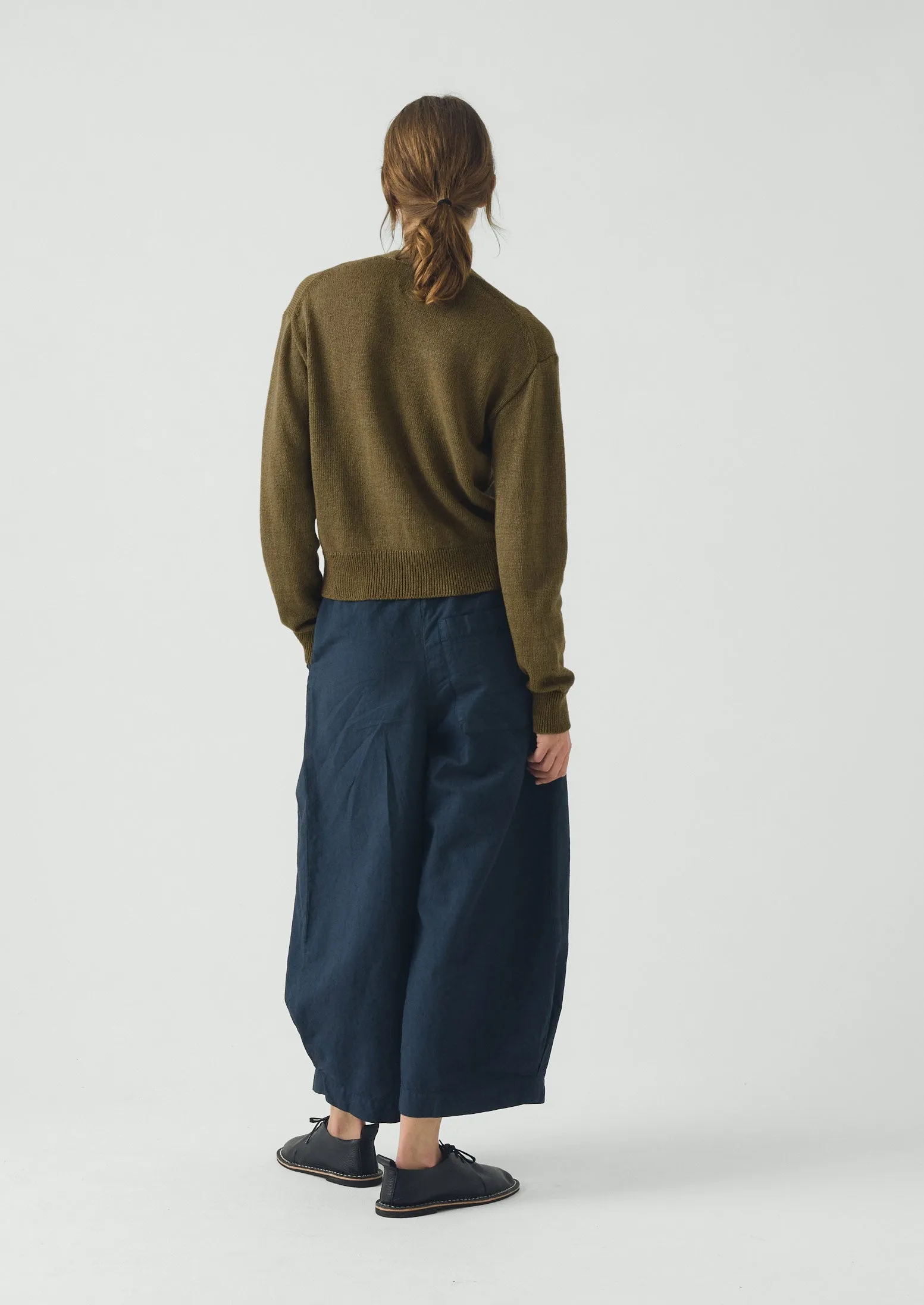 Wool Linen Patch Pocket Cardigan | Old Gold sold by TOAST product image thumbnail 4