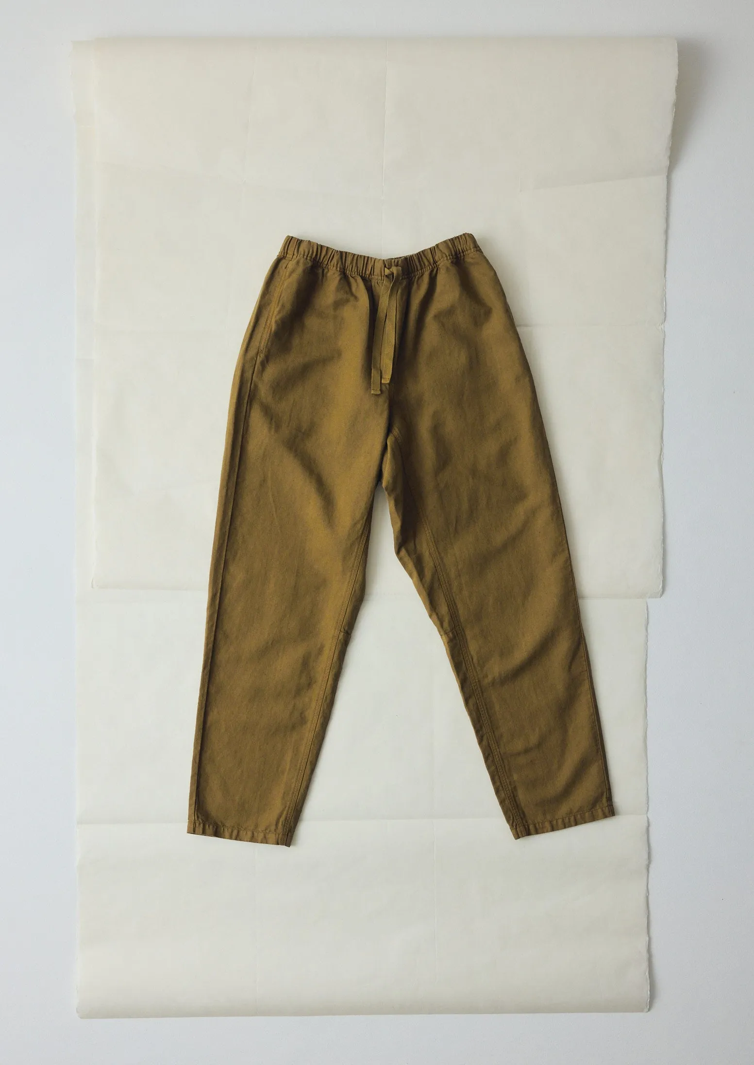 Alfie Garment Dyed Herringbone Trousers | Woodland Green sold by TOAST