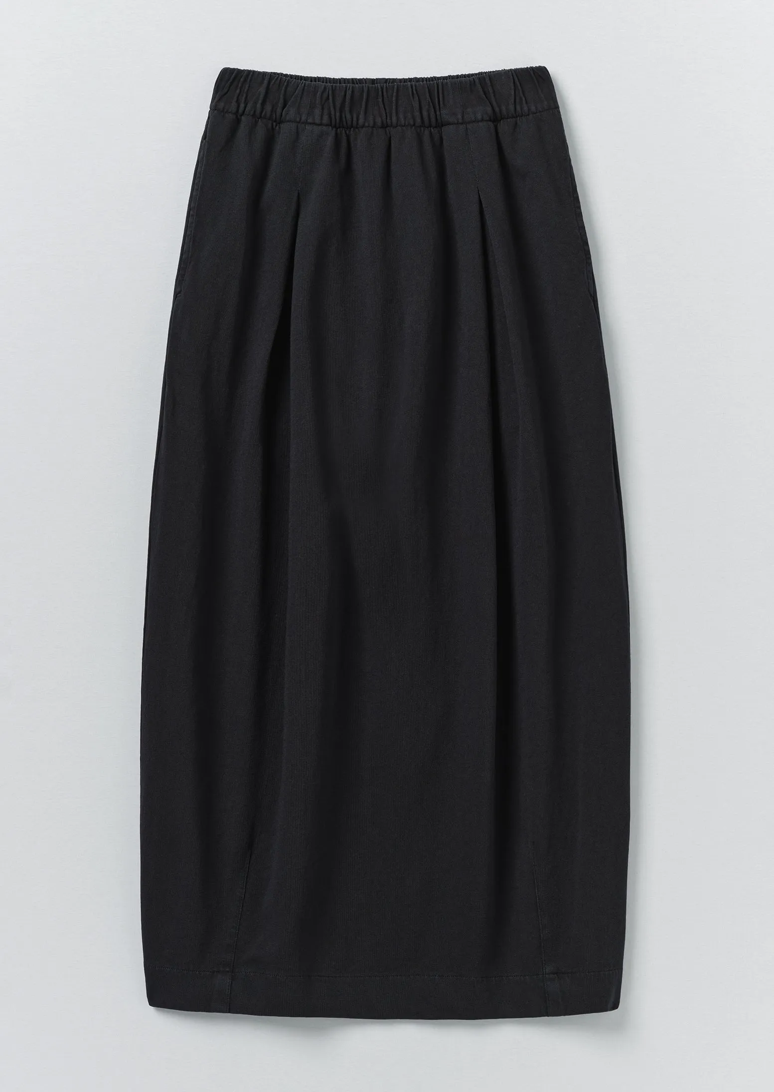 Cotton Jersey Pull On Skirt | Washed Black sold by TOAST