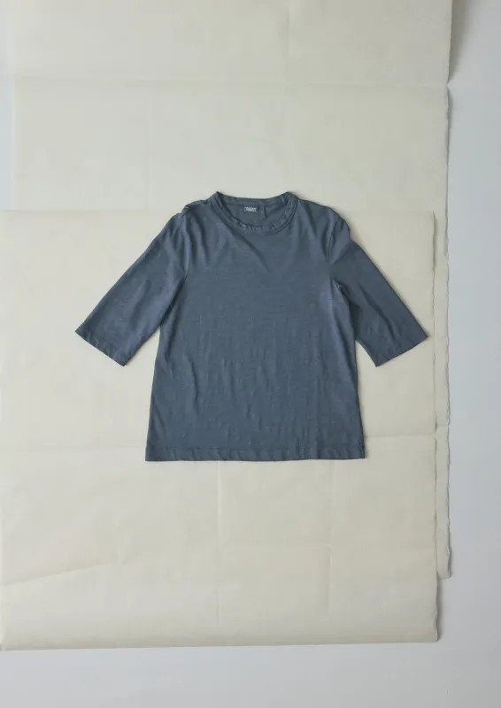 Cleo Garment Dyed Organic Cotton Tee | Mazarine Blue sold by TOAST