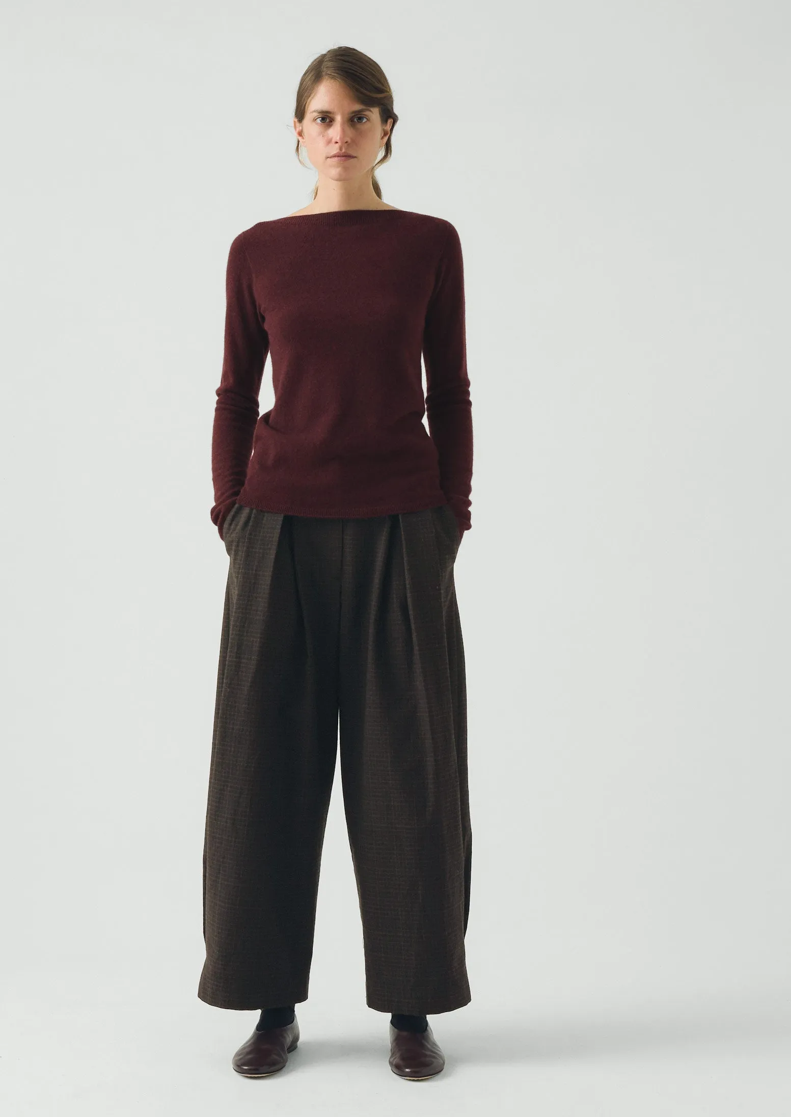 Fine Wool Cashmere Sweater | Beetroot sold by TOAST product image thumbnail 2