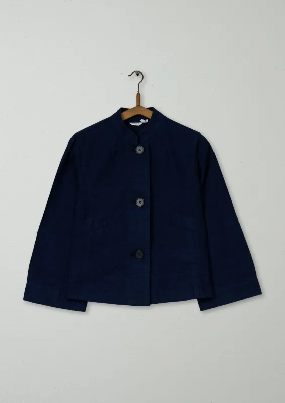 Reworn Patch Pocket Jacket Size 4 (191) | Indigo sold by TOAST