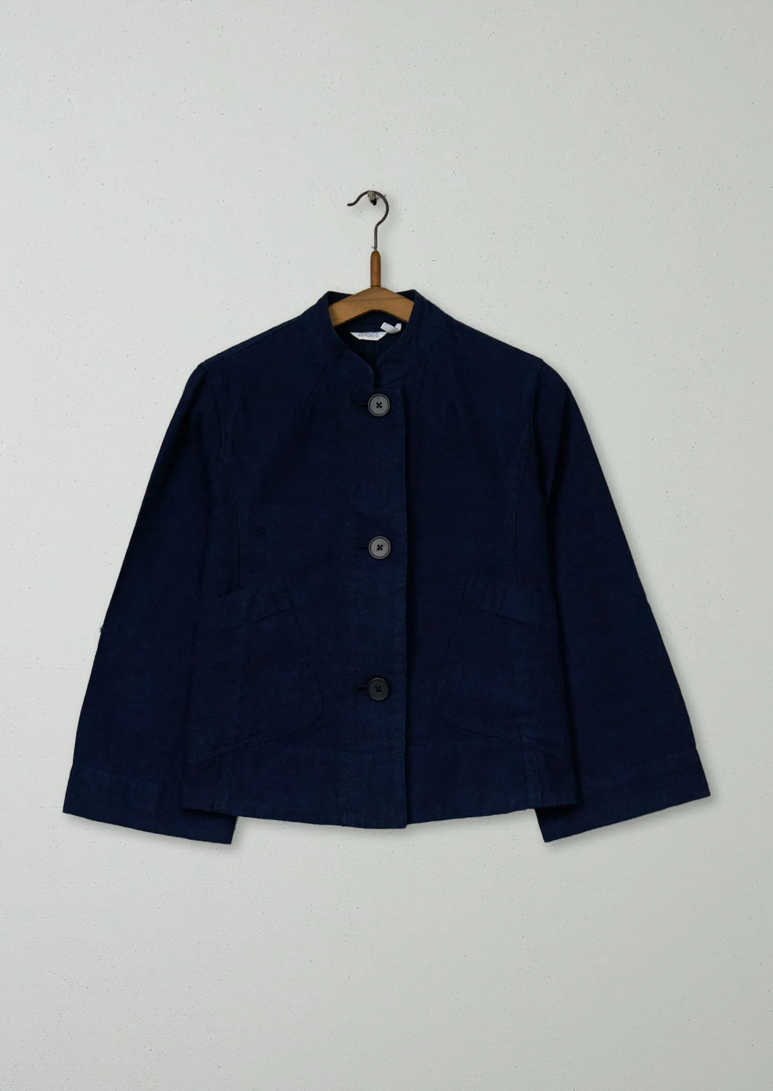 Reworn Patch Pocket Jacket Size 4 (191) | Indigo sold by TOAST