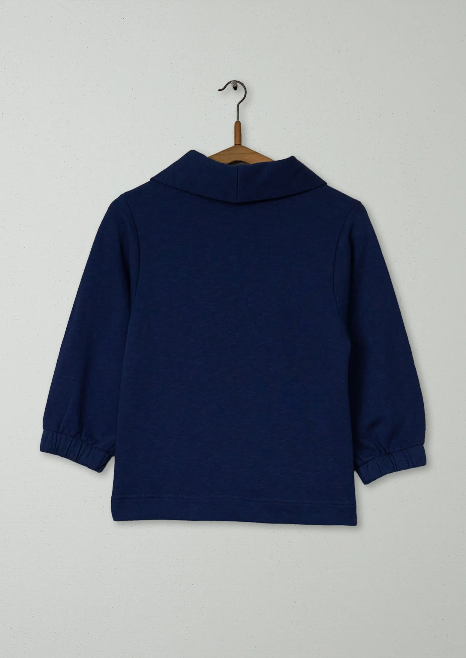 Reworn Loop Back Cotton Sweatshirt Size XXS (104) | Navy sold by TOAST product image thumbnail 2