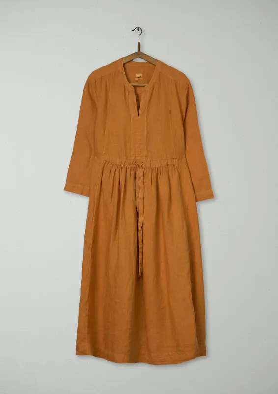 Reworn Linen Dress Size M (1489) | Apricot sold by TOAST