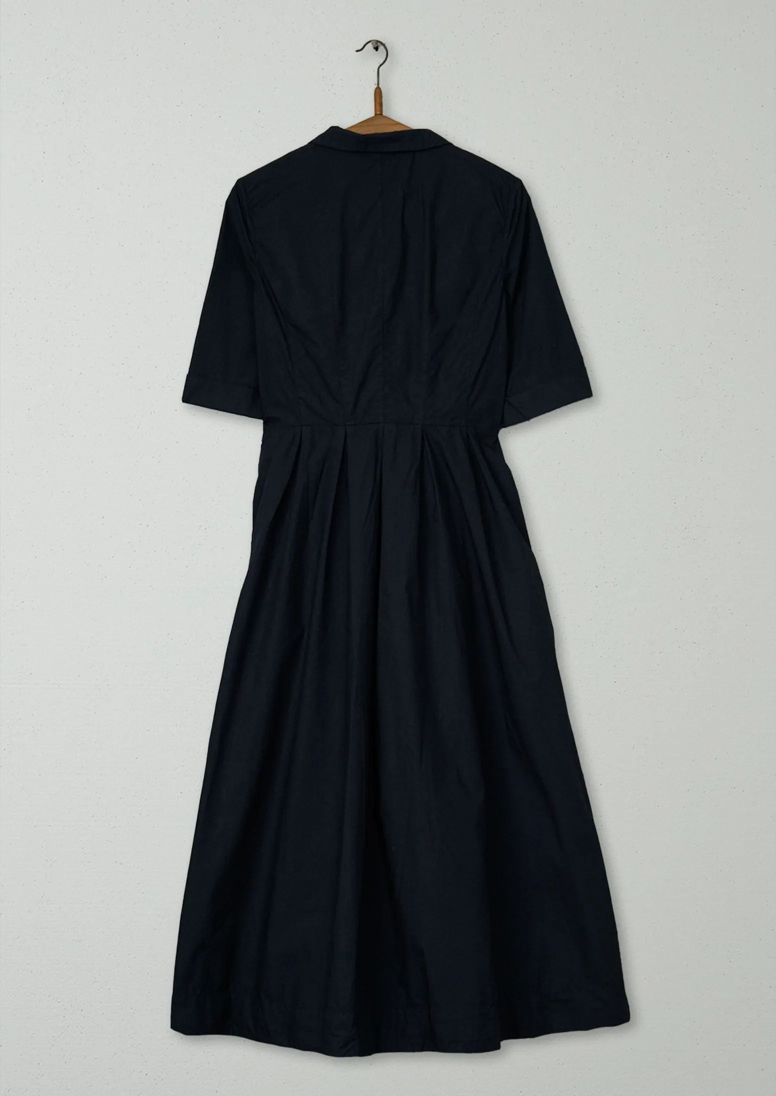 Reworn Poplin Wrap Front Dress Size 8 (1476) | Slate sold by TOAST product image thumbnail 2