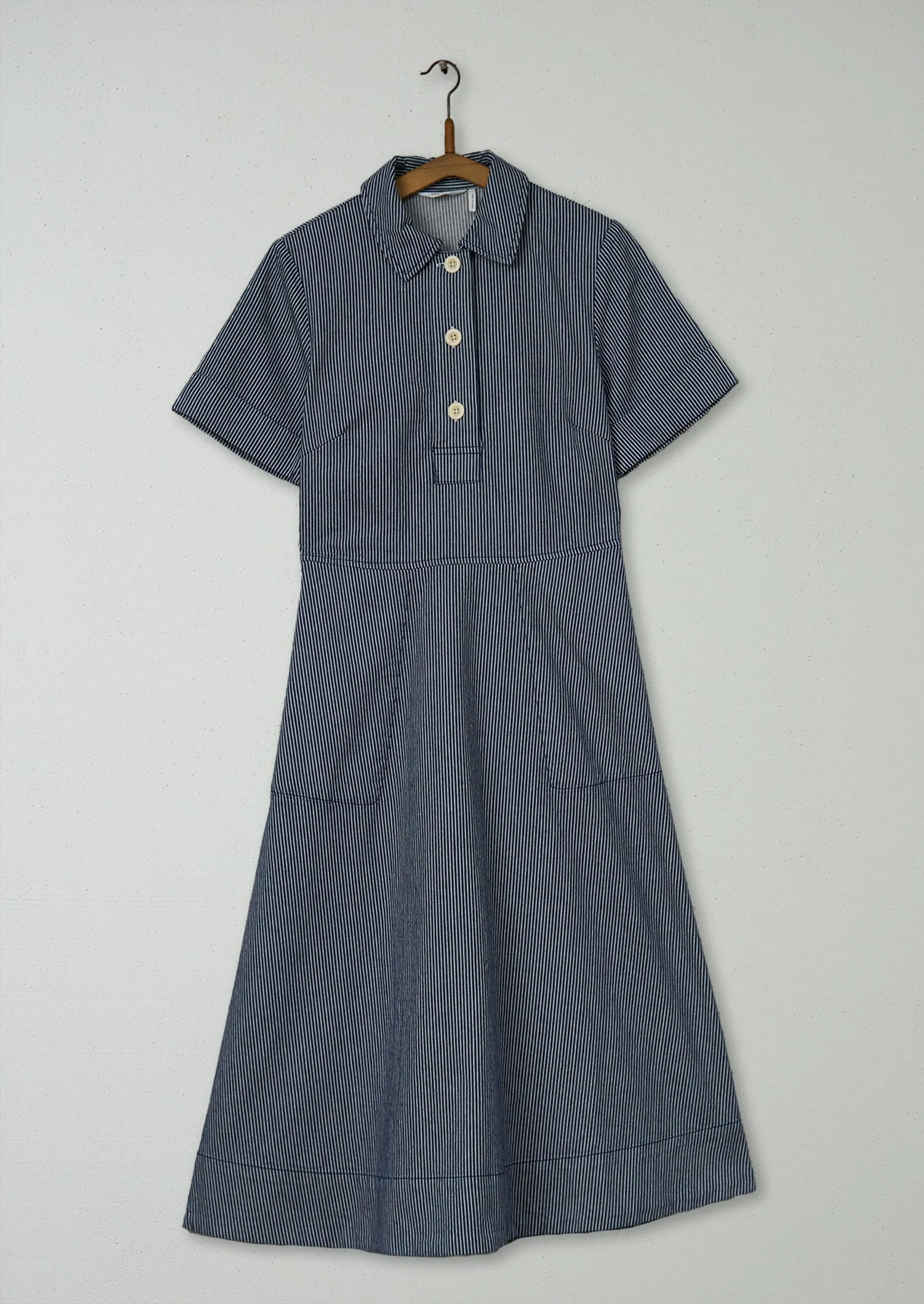 Reworn Stripe Cotton Shirt Dress Size 6 (1513) | Multi sold by TOAST
