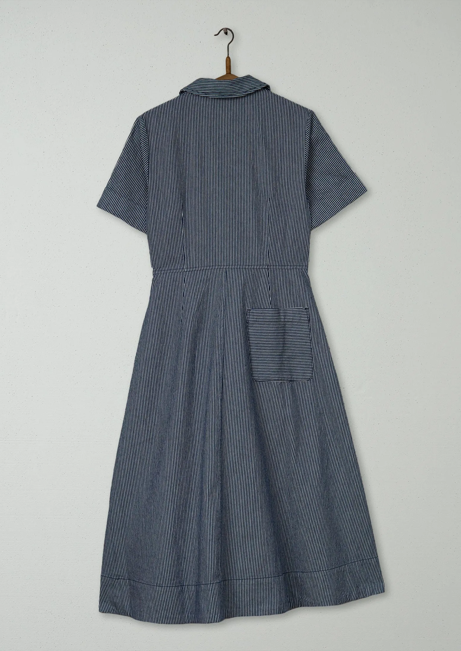 Reworn Stripe Cotton Shirt Dress Size 6 (1513) | Multi sold by TOAST product image thumbnail 2
