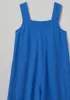 Garment Dyed Linen Pinafore Jumpsuit | Sapphire sold by TOAST