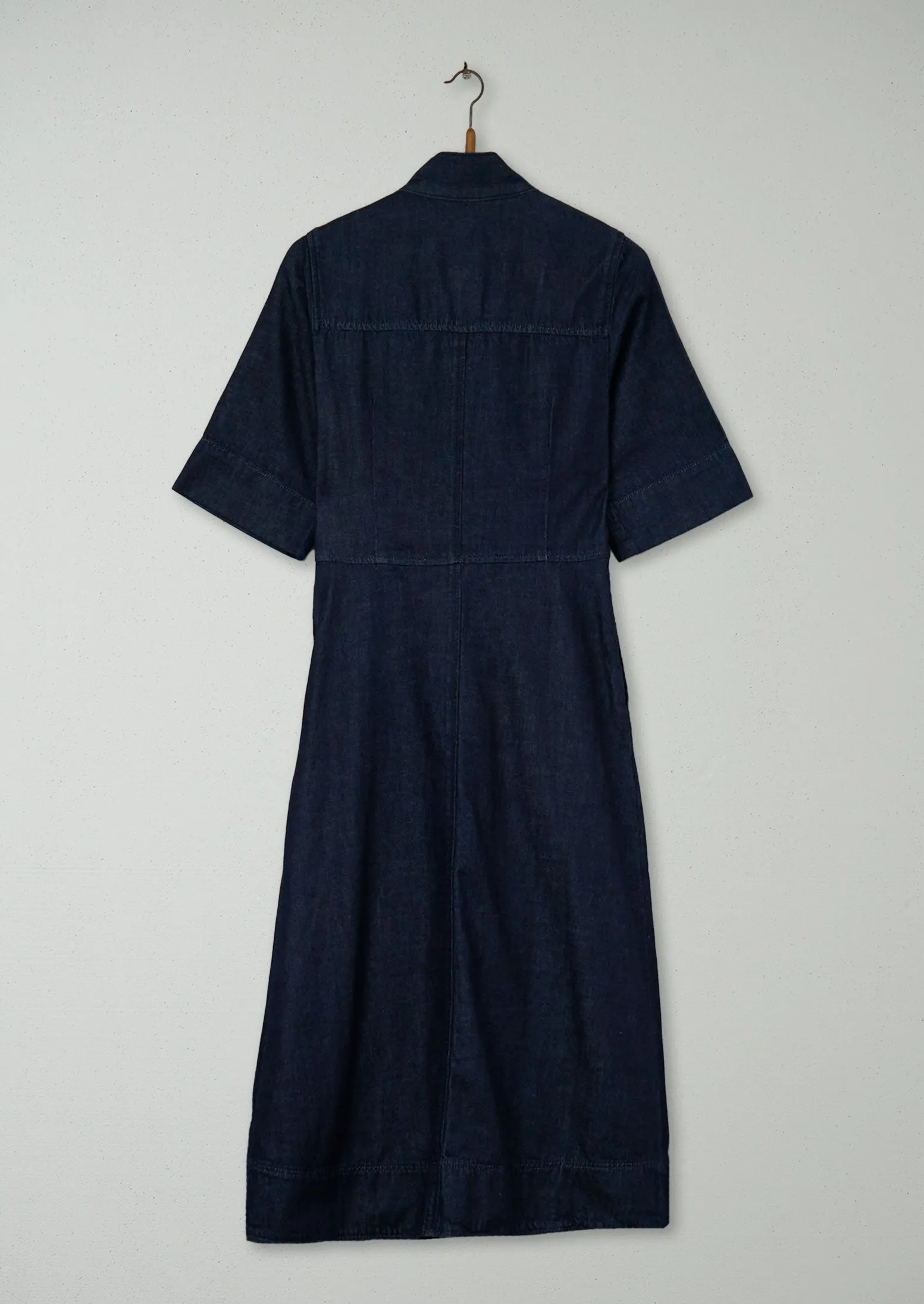 Reworn Denim Utility Dress Size 6 (1540) | Indigo sold by TOAST product image thumbnail 2