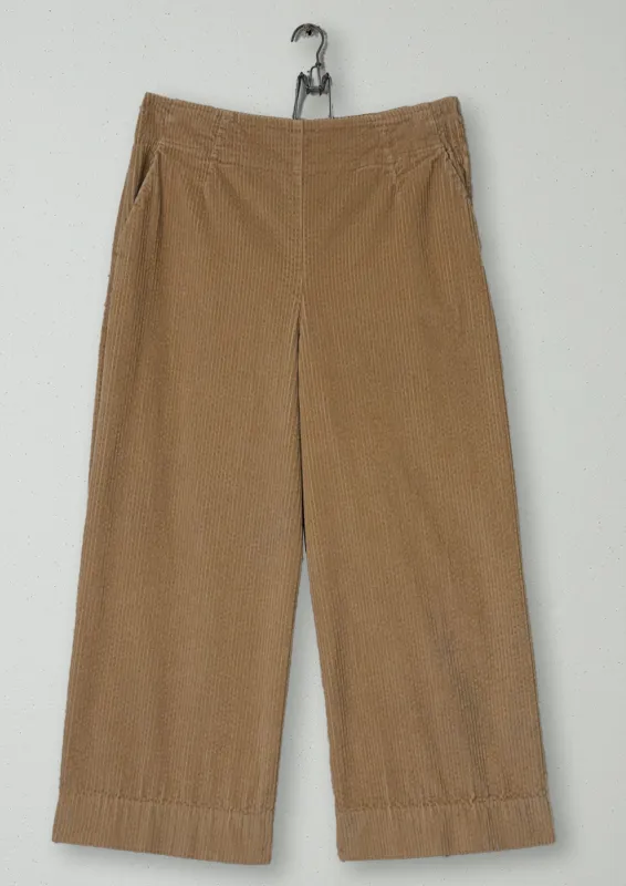 Reworn Organic Cord Culottes Size 14 (1059) | Blonde sold by TOAST