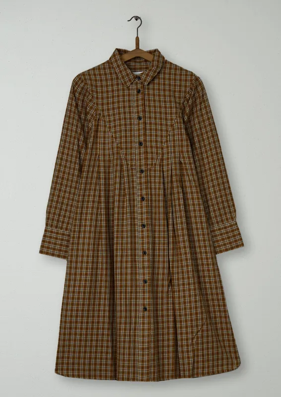 Reworn Check Swingy Shirt Dress Size 6 (1582) | Amber sold by TOAST