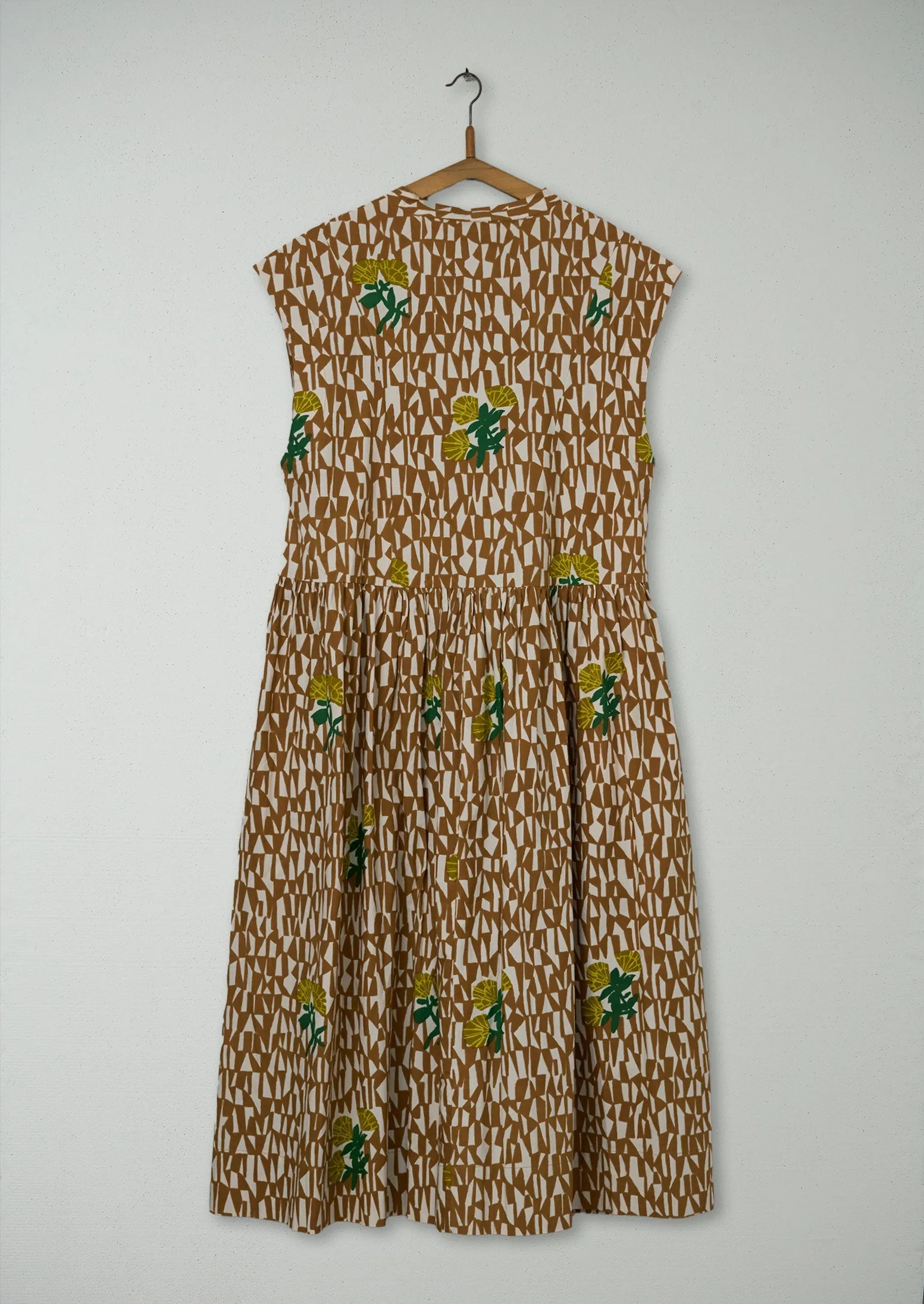 Reworn Tangram Print Dress Size 6 (1583) | Copper sold by TOAST product image thumbnail 2