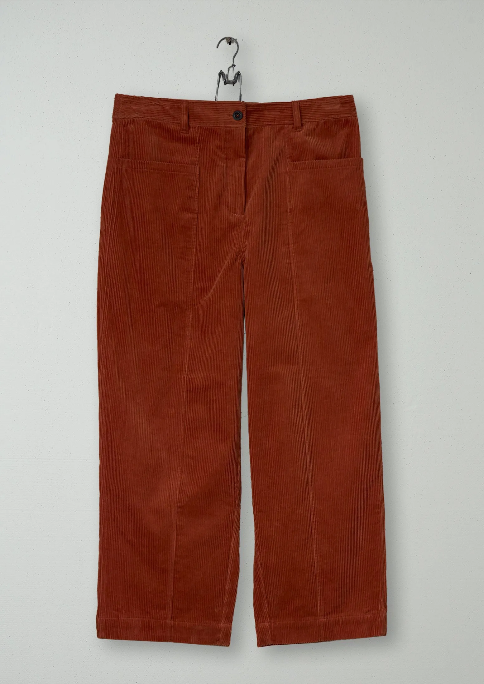 Reworn Cord Trousers Size 16 (1119) | Bridle sold by TOAST