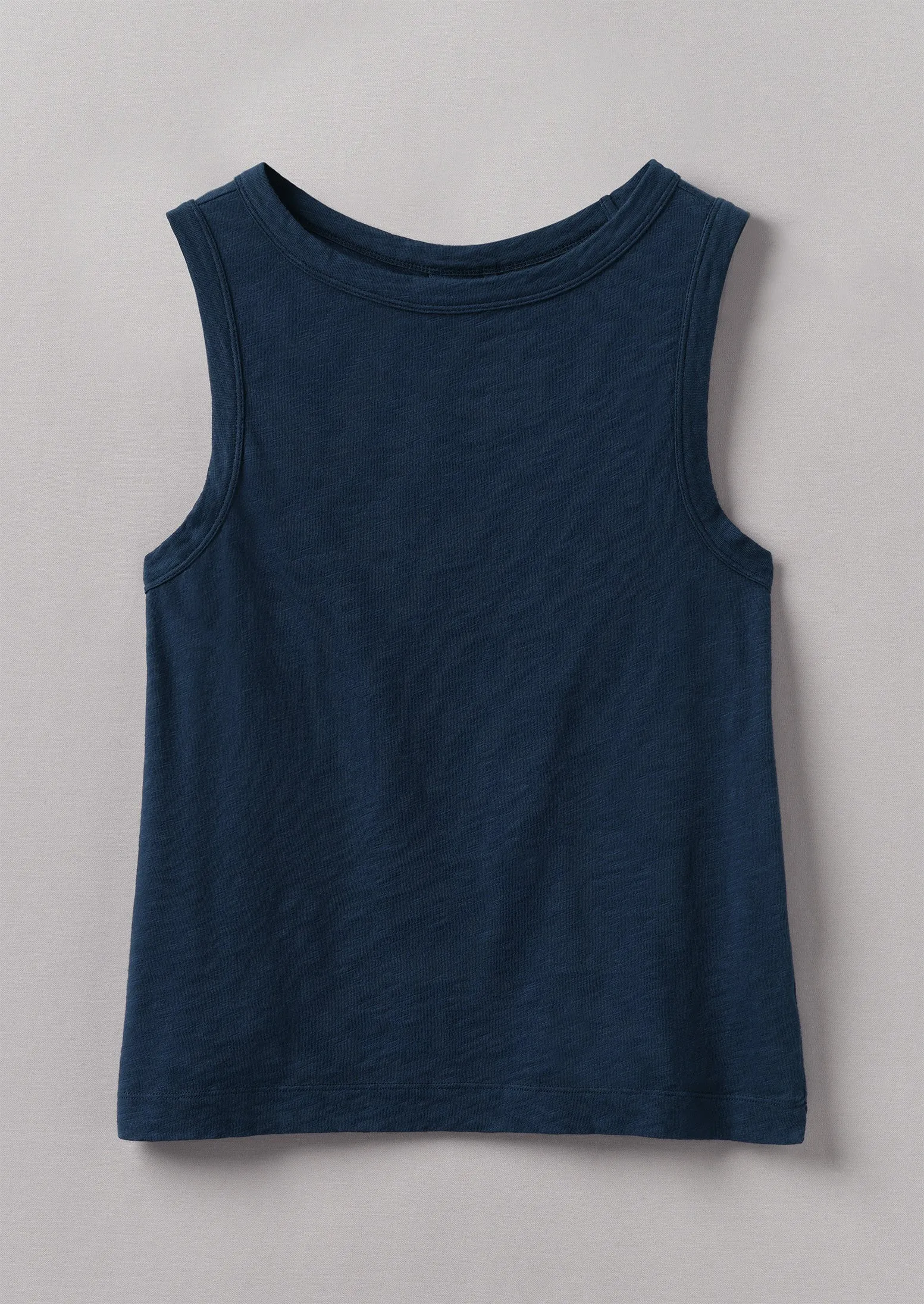 Sian Garment Dyed Organic Cotton Tank Top | Duffle Blue sold by TOAST