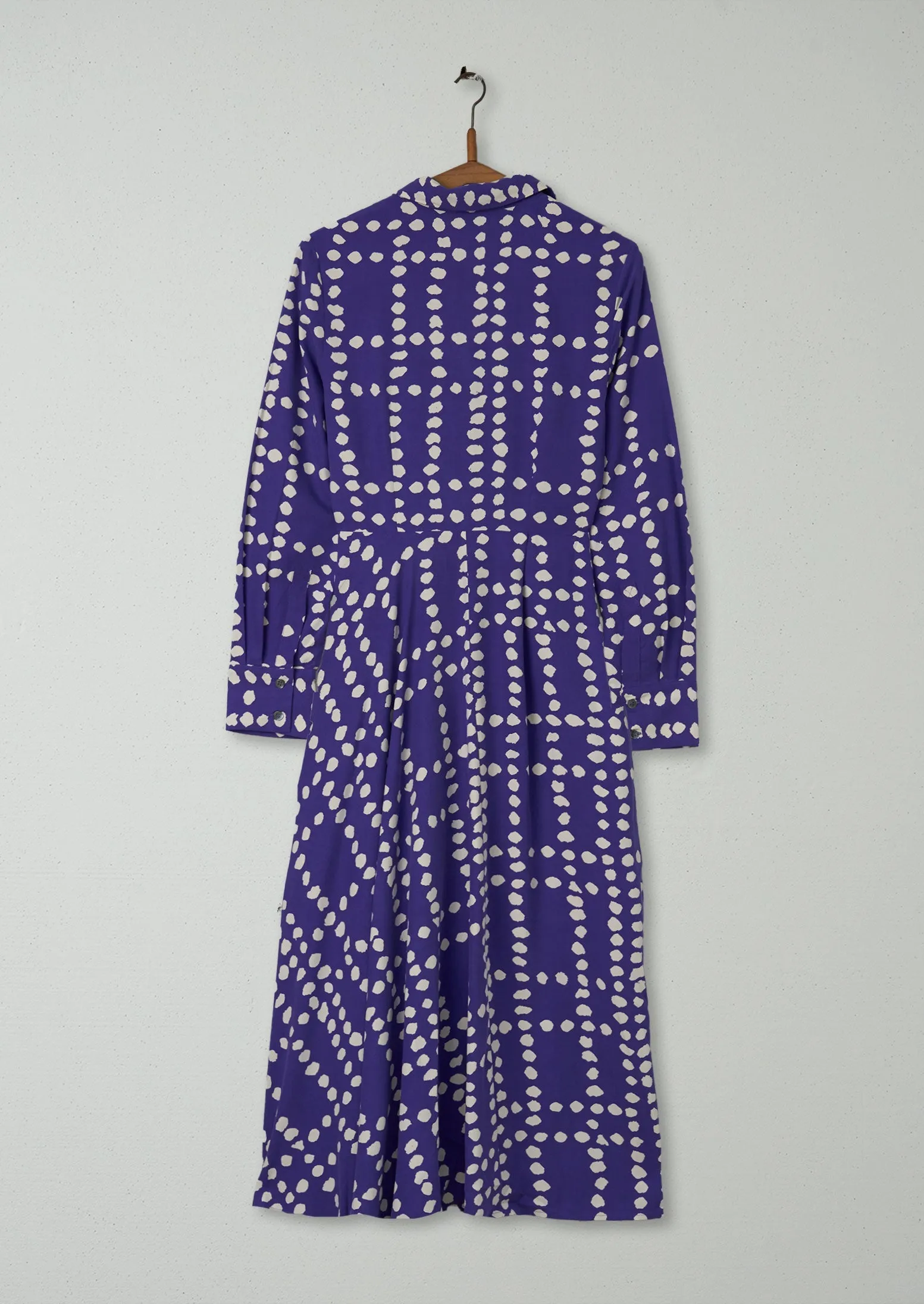 Reworn Spot Silk Dress Size 12 (1554) | Violet sold by TOAST product image thumbnail 2