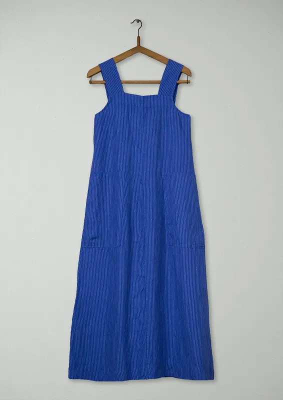 Reworn Stripe Linen Sun Dress Size M (1564) | Multi sold by TOAST