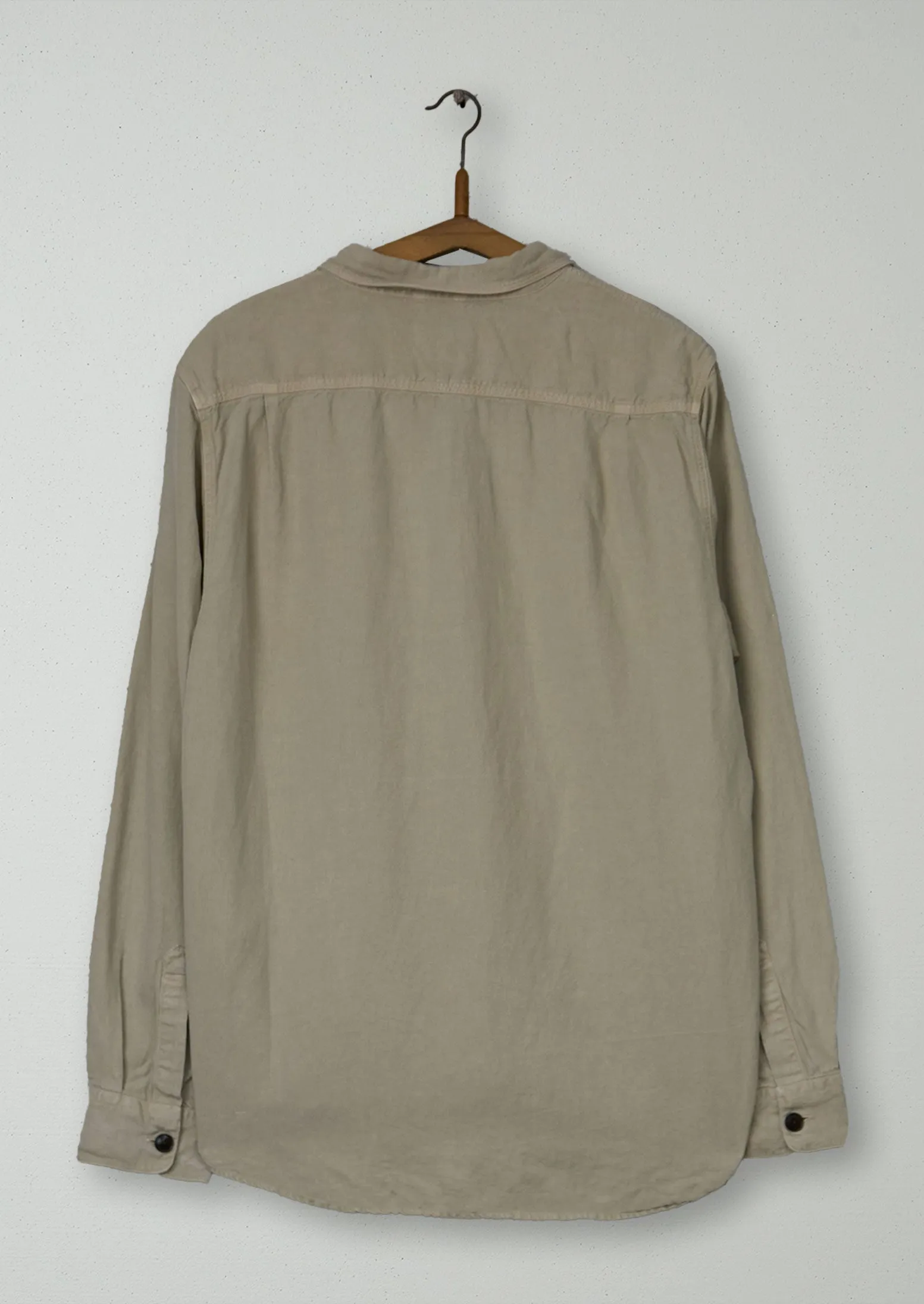 Reworn Garment Dyed Patch Pocket Shirt Size M (33) | Beige sold by TOAST product image thumbnail 2