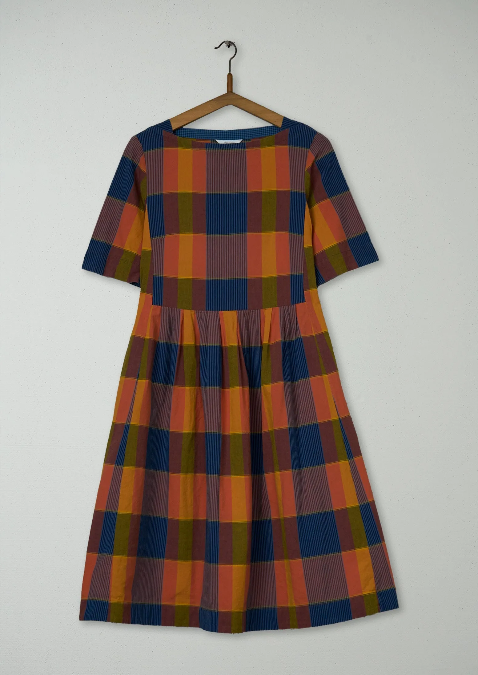 Reworn Check Cotton Dress Size 6 (1566) | Multi sold by TOAST