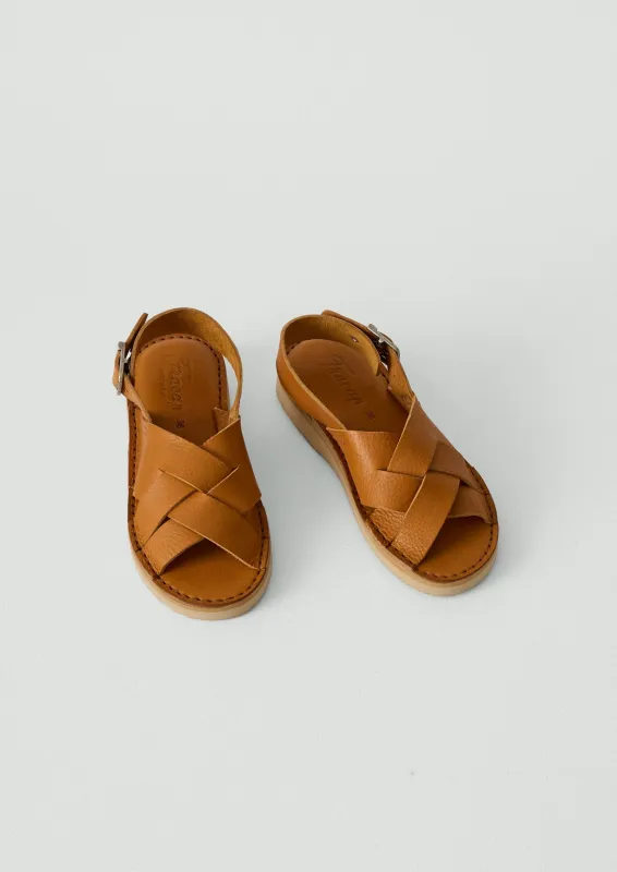 Fracap Yves Leather Sandals | Miele sold by TOAST