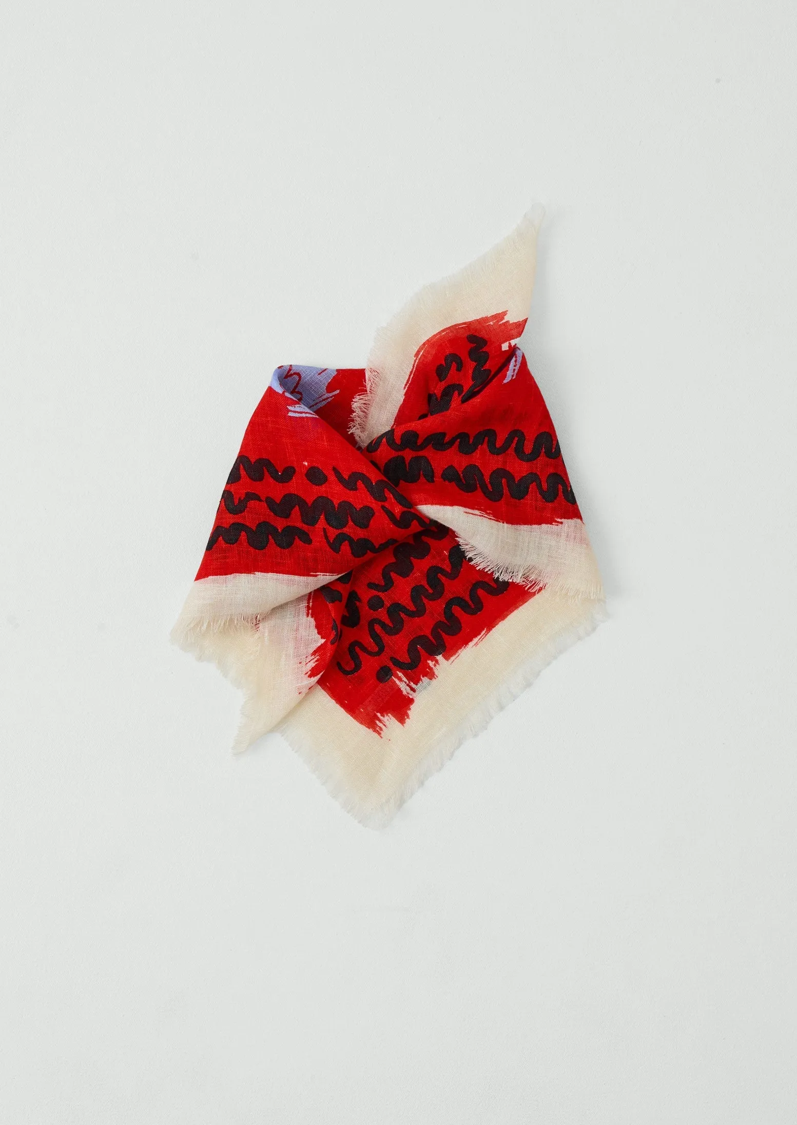 Market Fish Linen Bandana | Poppy sold by TOAST product image thumbnail 2