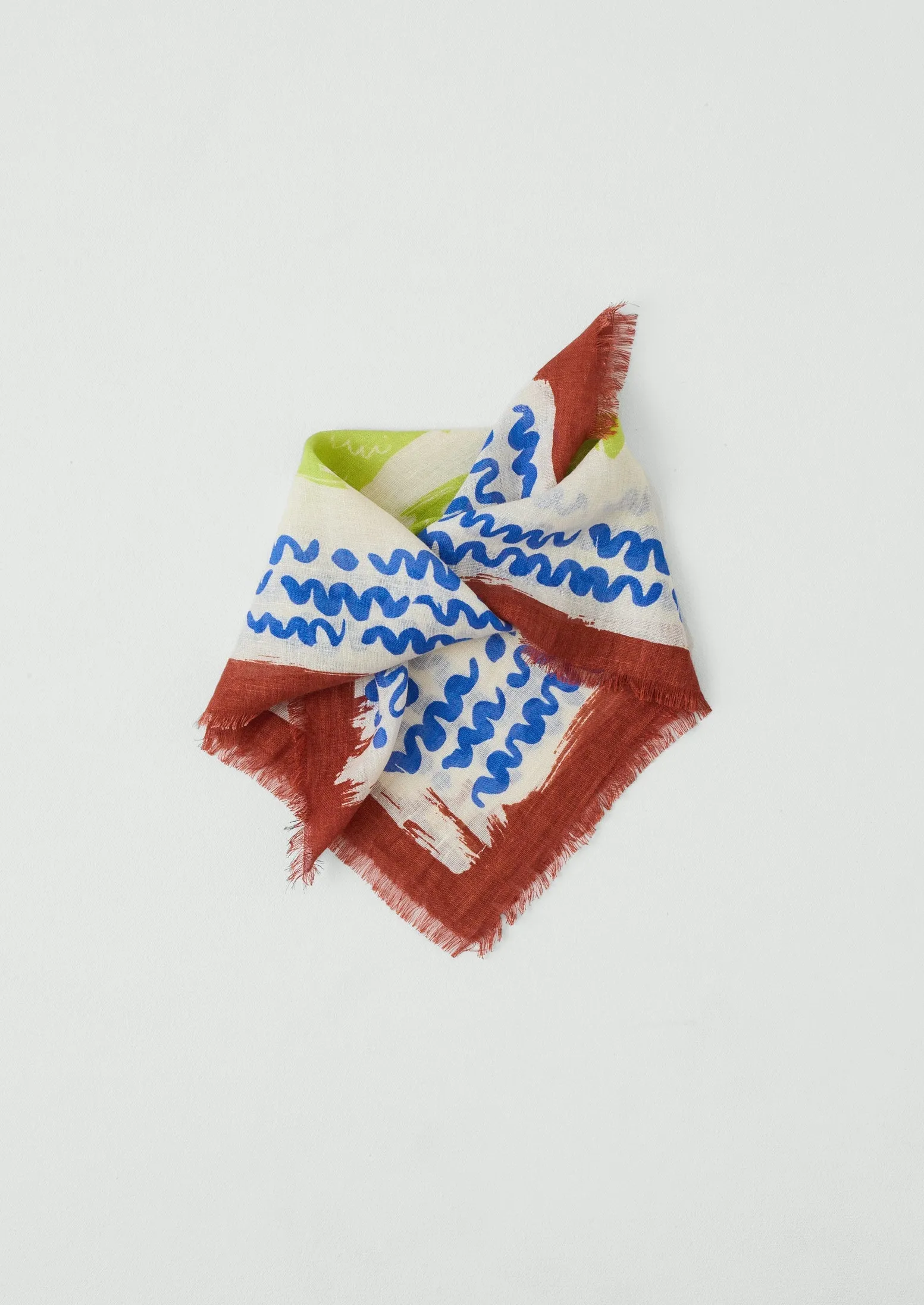 Market Fish Linen Bandana | Ecru sold by TOAST product image thumbnail 2