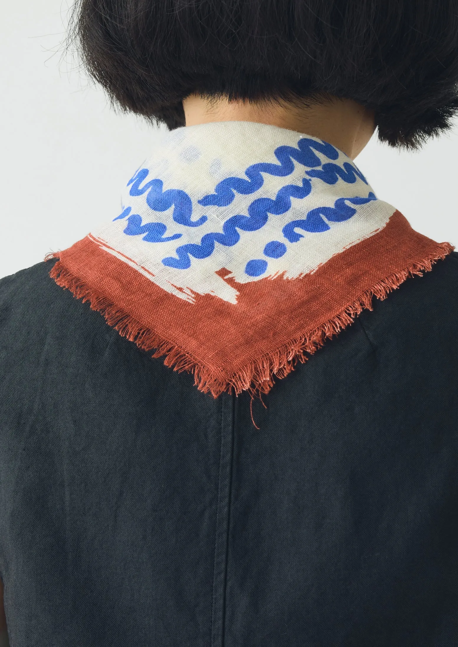 Market Fish Linen Bandana | Ecru sold by TOAST product image thumbnail 4