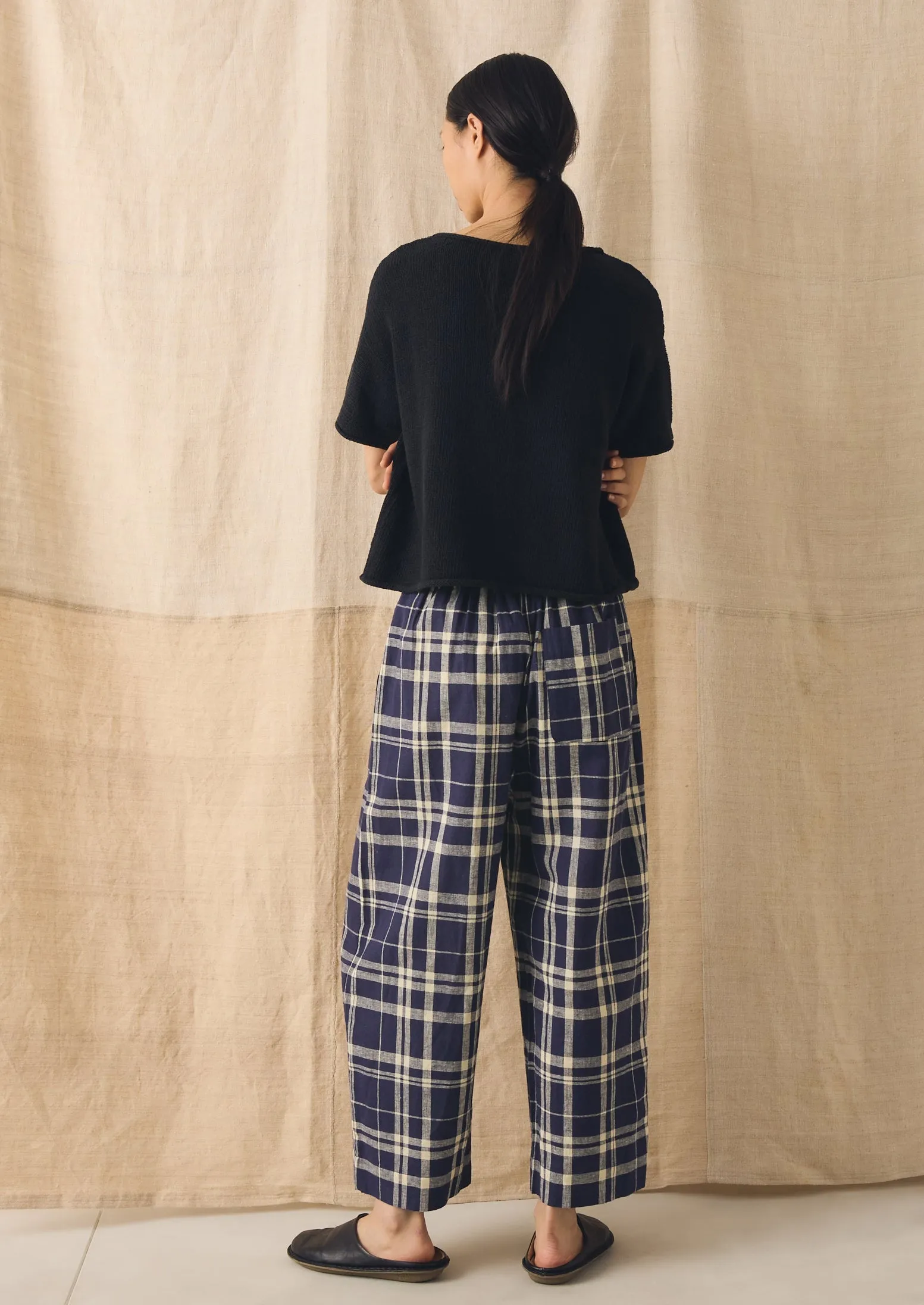 Knitted Cotton Linen Tee | Slate sold by TOAST product image thumbnail 4