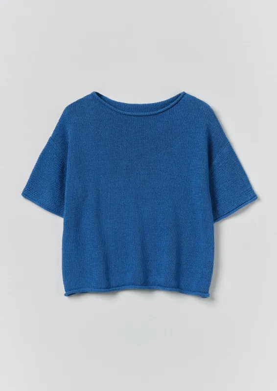Knitted Cotton Linen Tee | Bluebird sold by TOAST