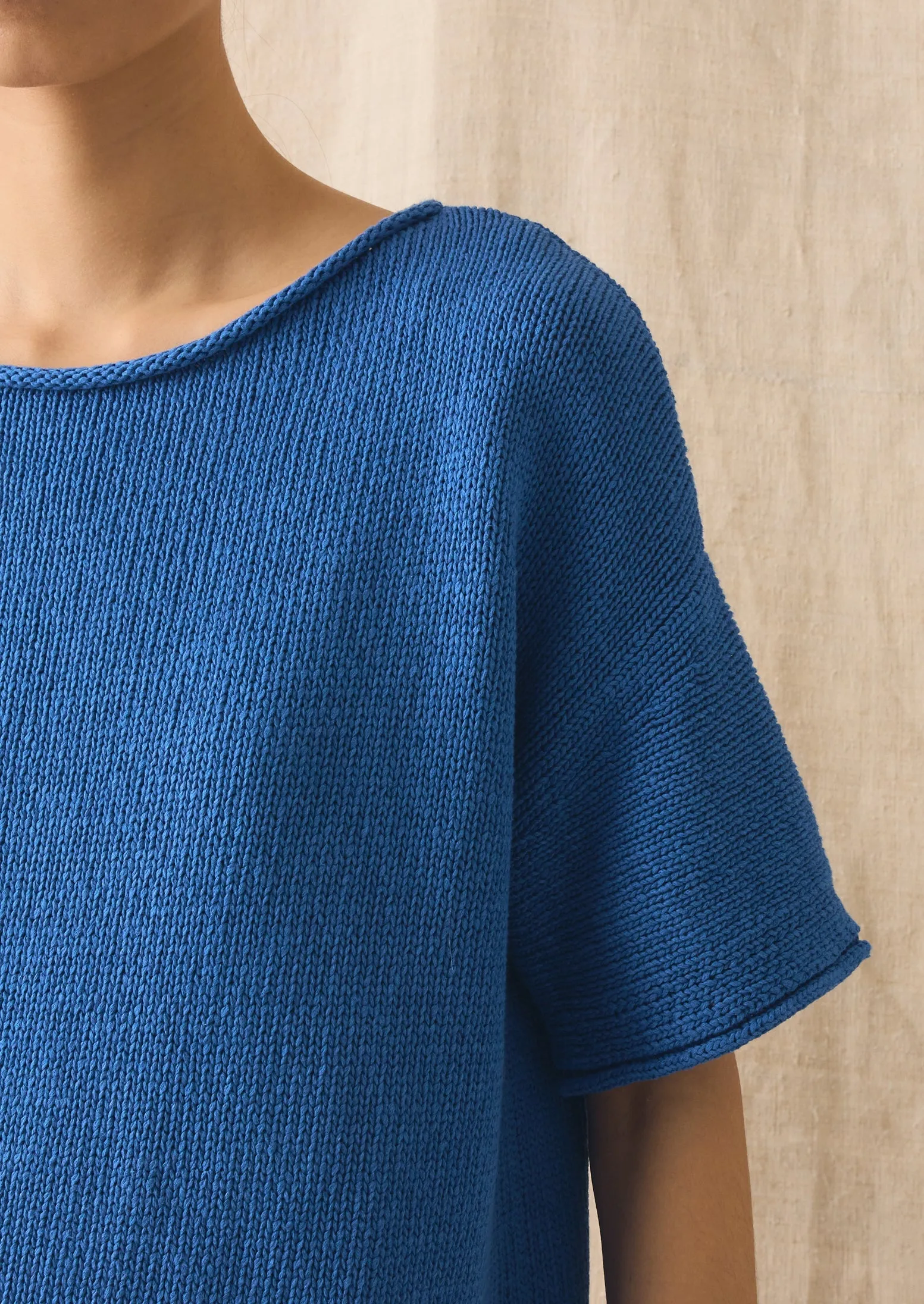 Knitted Cotton Linen Tee | Bluebird sold by TOAST product image thumbnail 3