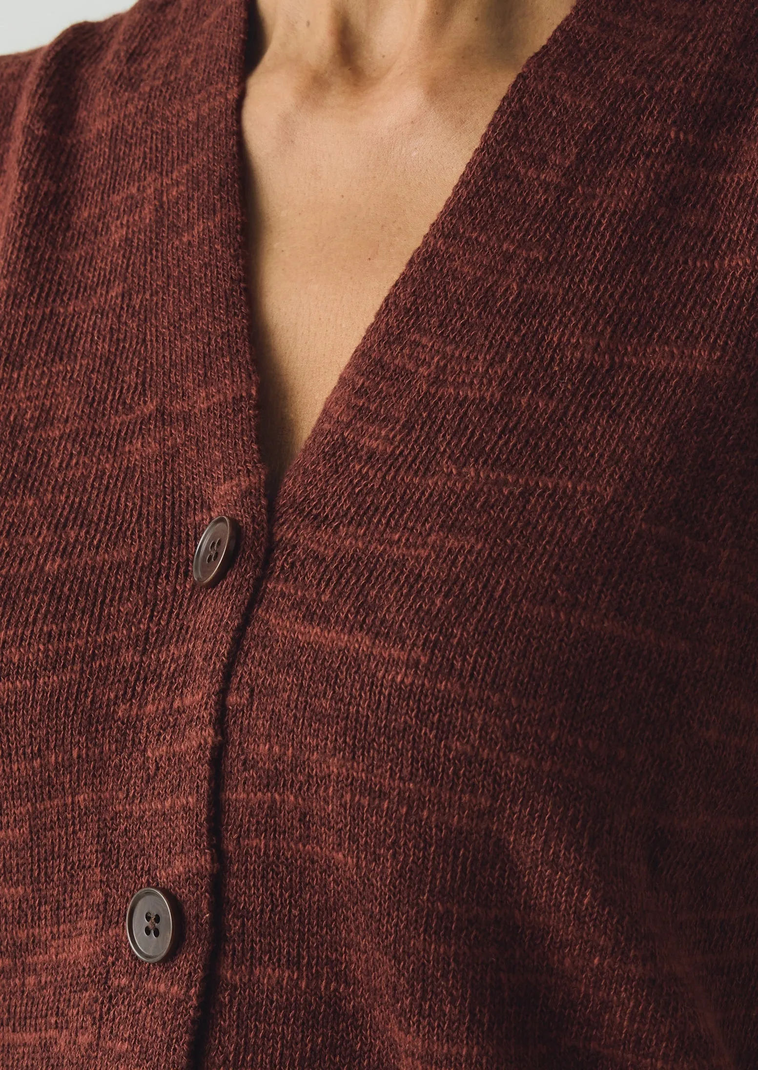 Fine Knitted Linen Cotton Tank | Beetroot sold by TOAST product image thumbnail 3