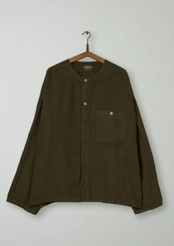 Reworn Mens Linen Shirt Size L (035) | Pear made by TOAST