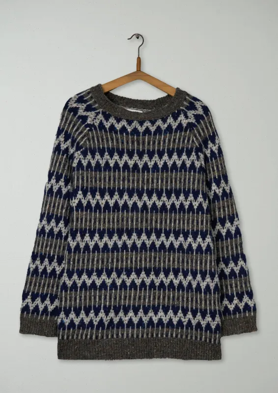 Reworn Fair isle Donegal Pullover Size L (513) | Multi sold by TOAST