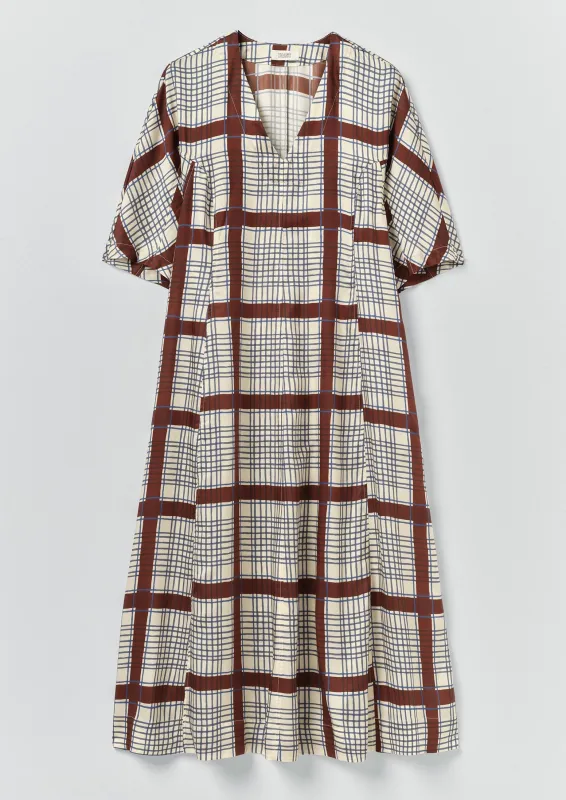 Tablecloth Print Dress | Soya/Multi made by TOAST