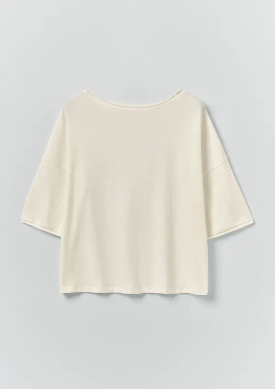 Cotton Hemp Jersey Tee | Chalk sold by TOAST