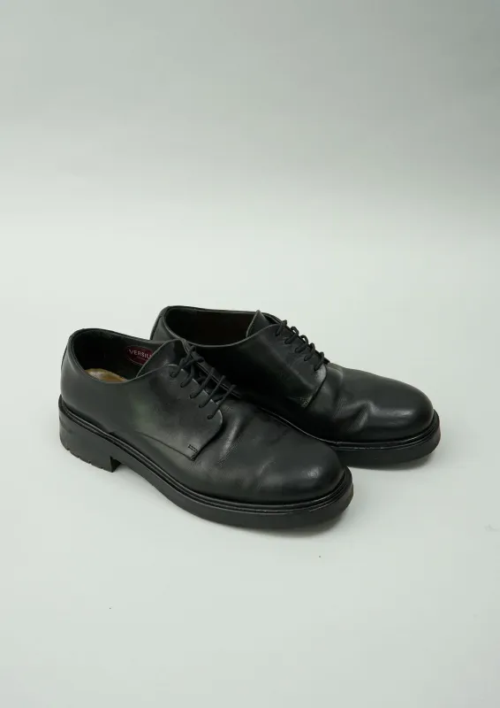 Reworn Sturlini Leather Derby Shoes Size 41 (514) | Black made by TOAST