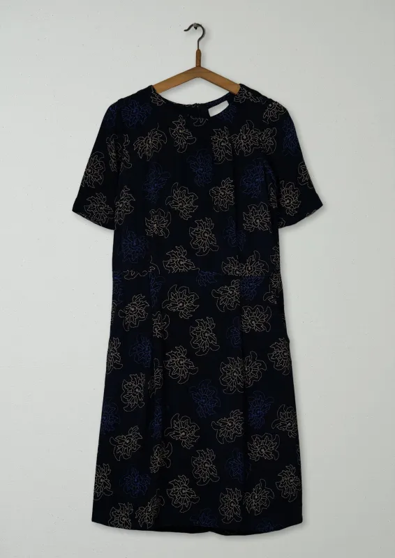 Reworn Dotted Flower Dress Size 10 (1633) | Multi made by TOAST