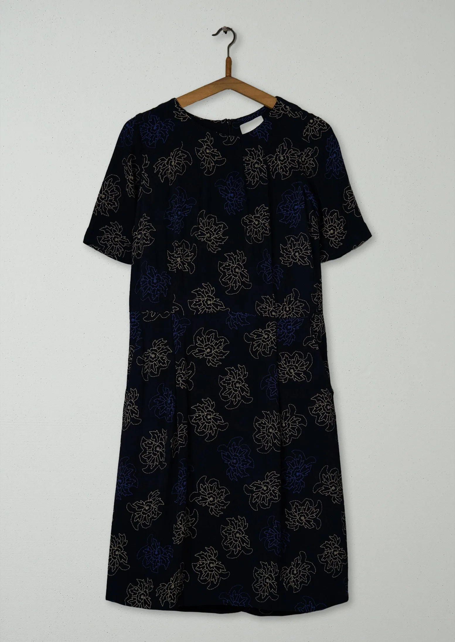 Reworn Dotted Flower Dress Size 10 (1633) | Multi sold by TOAST