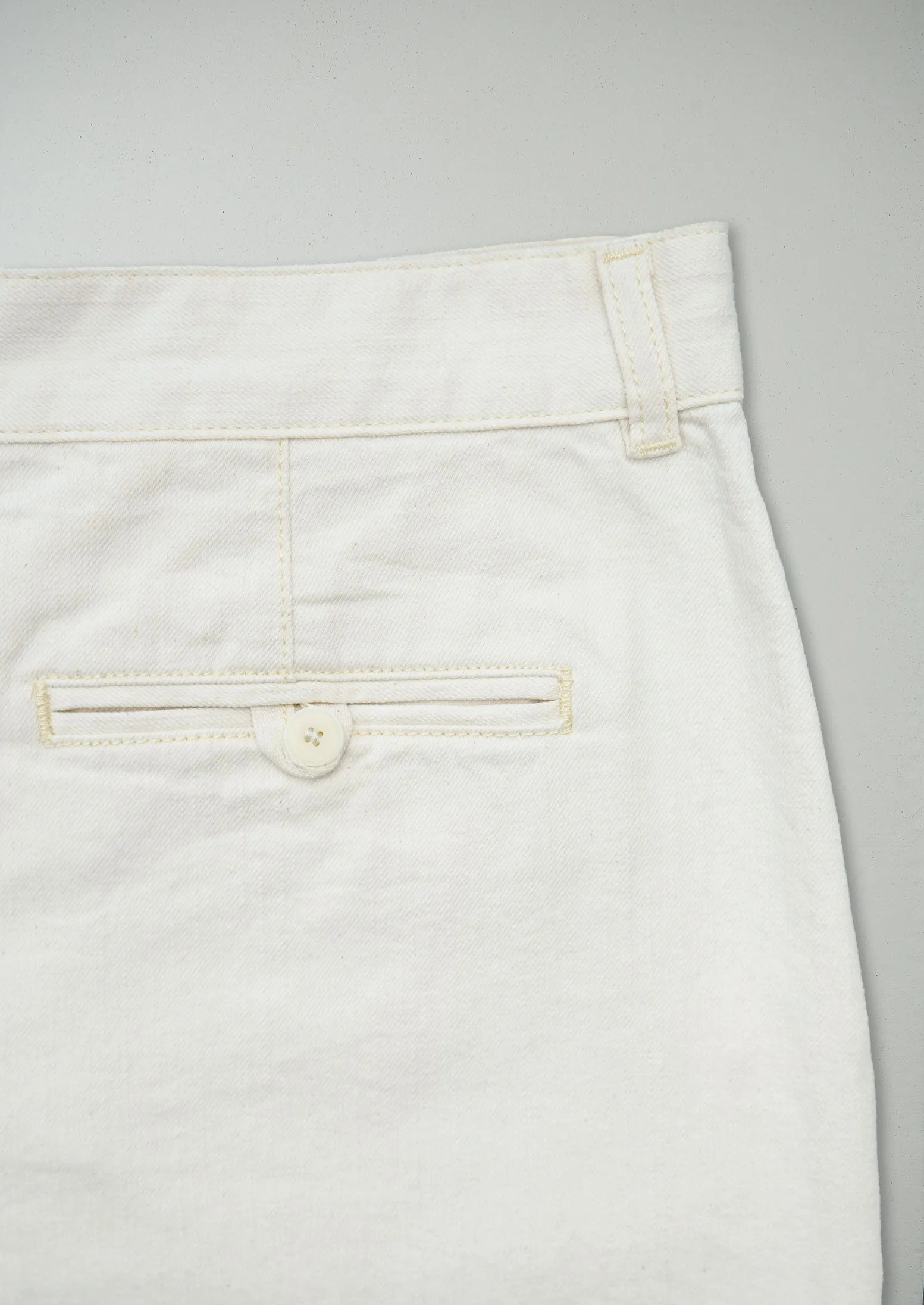 Reworn Annie Side Button Trousers Size 16 (1148) | Ecru sold by TOAST product image thumbnail 2