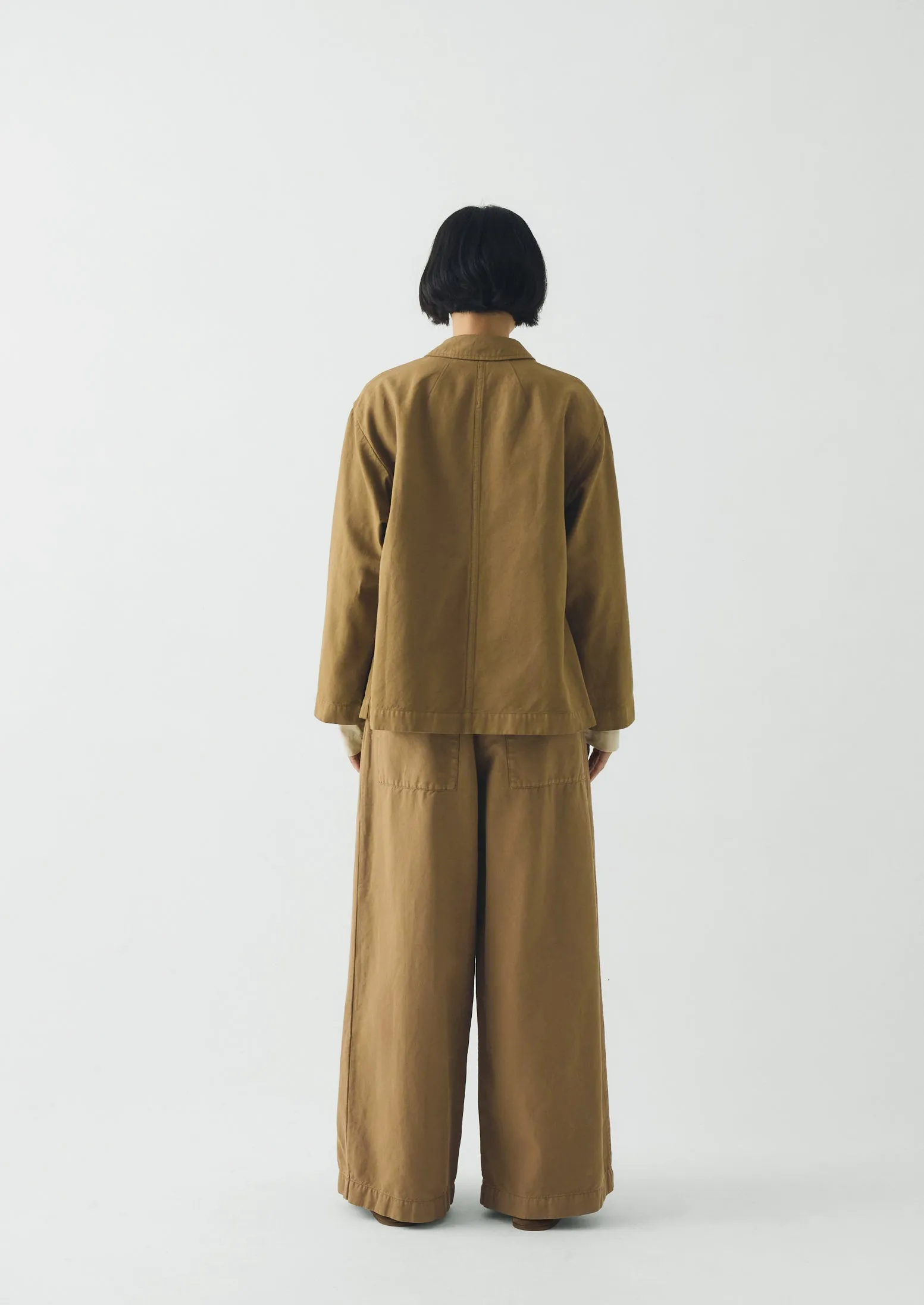 Cotton Linen Twill Jacket | Warm Sand sold by TOAST product image thumbnail 4